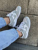 Жіночі кросівки Nike SB Dunk Low Gray fog кеди Найк СБ Данк Лоу сірі низькі шкіряні весна осінь, фото 8