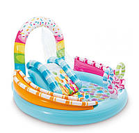 Детский надувной бассейн с горкой 57144 NP, 170x168x122 см, объем=165л Intex Игровой центр