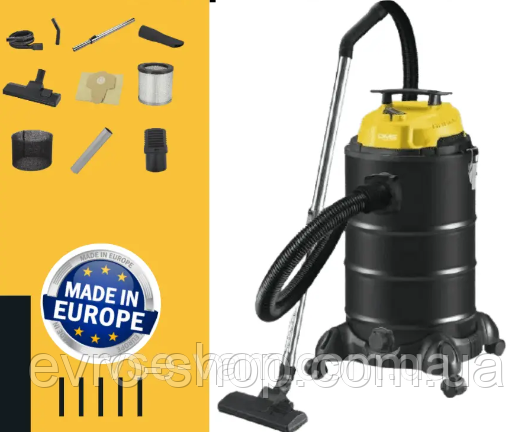 ПИЛОСОС ПРОМИСЛОВИЙ НІМЕЧЧИНА  DMS® NTSC-30 4IN1 БАГАТОЦІЛЬОВИЙ НА 30 Л, фото 1