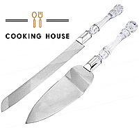 Набор Cooking House ukrfarm: нож и лопатка из акриловой нержавеющей стали и ручка из искусственного хрусталя.