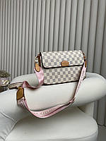 LV multi pochette white chess 26*17*8