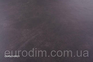 Стіл PORTO CERAMIC 120(160)*120 тем.сірий ефект мармуру/чорний мат, фото 6