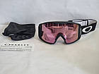 Гірськолижна маска Oakley Line Miner M (XM) Matte Black Лінза Prizm Hi Pink, фото 3