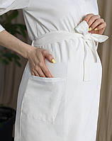 Комплект халат і сорочка у пологовий (молочний), фото 8