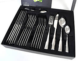 Набор столовых предметов Ardesto Black Mars Tia (24 предмета)