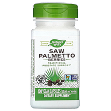 Ягоди пальми сереноа Nature's Way "Saw Palmetto Berries" 585 мг (100 капсул)