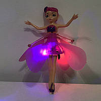 Комплект: Карнавальная шапка с подсветкой: розовый зайчик + Летающая кукла фея YB-259 Flying Fairy