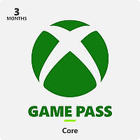 Подписка Xbox Game Pass Core, 3 месяца (Код)