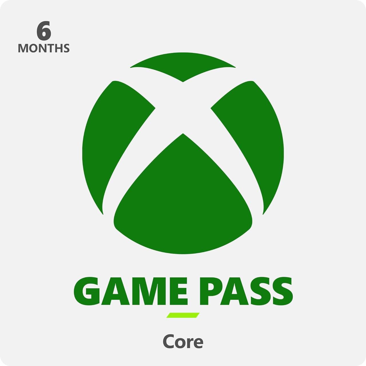 Підписка Xbox Game Pass Core, 6 місяців (Код)