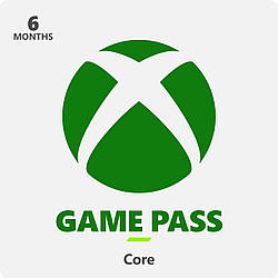 Підписка Xbox Game Pass Core, 6 місяців (Код)