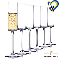 Набор бокалов для шампанского 6шт. Cooking House mebelime, набор бокалов для шампанского 180мл