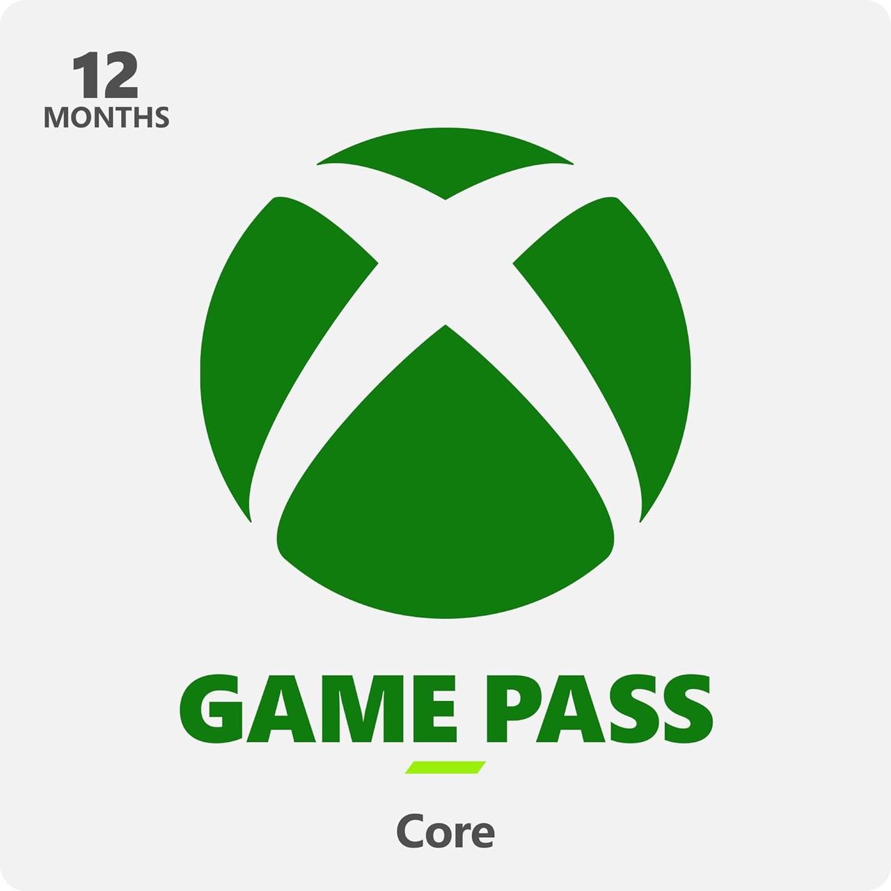 Підписка Xbox Game Pass Core, 12 місяців (Код)