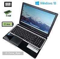 Ноутбук 15.6" Acer Packard Bell TE69 / Pentium 1.8 гГц / RAM 4 Гб / SSD 120 Гб / Windows 10 / АКБ 2 год