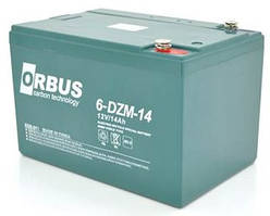 Акумулятор велосипедний 12 V, Вольт, В, 14 AH, Ампер годин, ач, AGM, тяговий, DZM, 6-DZM-14, АКБ