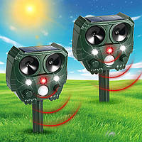 Солнечный ультразвуковой отпугиватель животных Jahy2Tech, с датчиком движения и световой индикацией