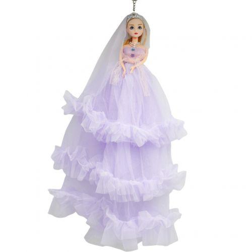 Лялька в довгій сукні "Наречена", бузковий від PolinaToys