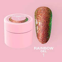 Гель LunaMoon хамелеон для ногтей Rainbow Gel №1, 5 мл