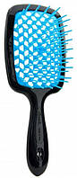Расческа для волос Janeke Superbrush Small the Original Italian Patent черная с голубым длина 17 см