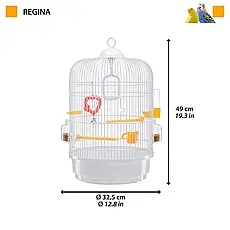 Клітка для дрібних птахів Ferplast REGINA Біла, фото 3
