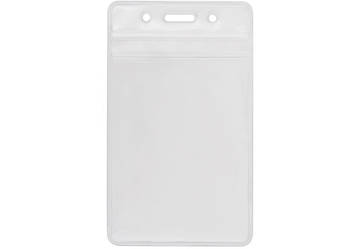 Бейдж "Optima" NoO45610 вертикаль. PVC 62х91мм, замок zip lock(10)