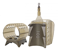 Фидерная кормушка с грунтозацепами 100г Классик Стрим Рыболовная кормушка для сильного течения (30г-120г)