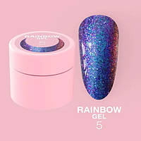 Гель LunaMoon хамелеон для ногтей Rainbow Gel №5, 5 мл