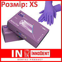 Перчатки нитриловые, фиолетовый, размер XS, 100шт, MediOk Azurite (AMPri / Ампри / Ампрі )