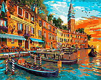 Картина по номерам GX45758 Вечерняя Венеция 40x50см. Rainbow