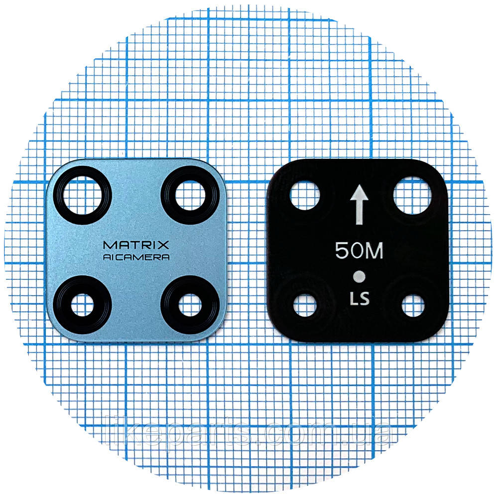 Скло камери Realme C25Y (блакитне), фото 1