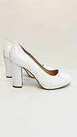 Свадебные белые туфли высокий каблук размер 38