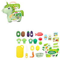 Игрушечный набор продуктов в чемодане, игровой набор с продуктами, 12 предметов, продукты (PK9014)