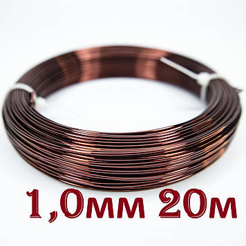 Мідний дріт для перемотування статорів ПЕТД2-200 1,0 мм 20 метрів