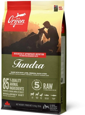 Сухий корм для собак на всіх стадіях життя Orijen (Оріджен) Tundra Dog з м'ясом дичини, риби та птиці 11.4 кг