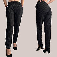 Ідеальні жіночі брюки банани , № 61 чорні в полоску