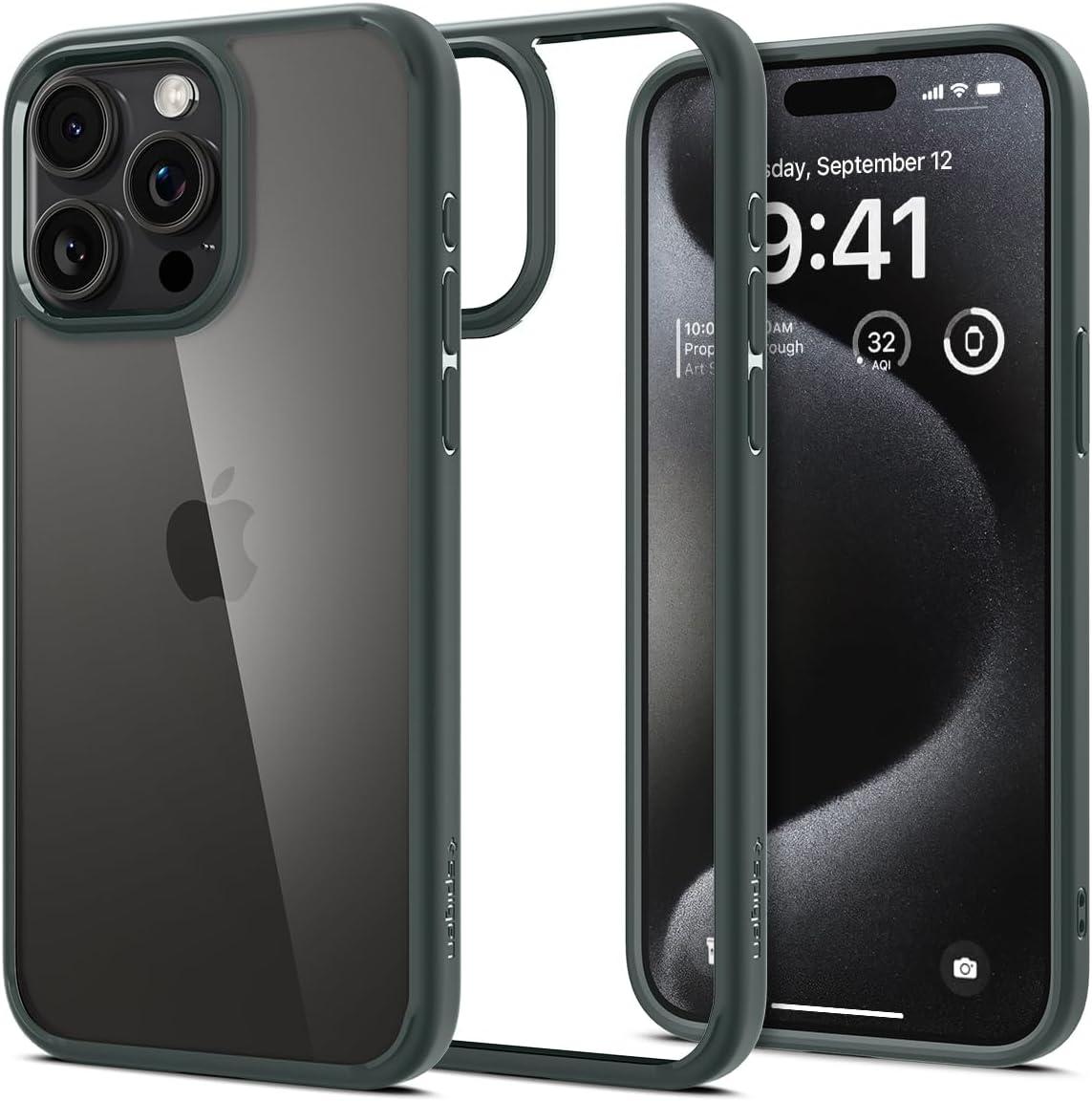Чохол Spigen для iPhone 15 Pro Max - Ultra Hybrid, Abyss Green (ACS06574)