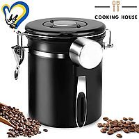 Емкость для хранения кофе с мерной ложкой 1500мл CookingHouse