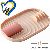 Подставка для ложек и крышек Cooking House 7trav кухонная, розового цвета