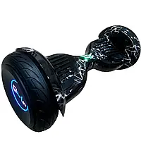 Гироскутер с музыкой Smart Balance колеса 10.5 дюймов. Гироборд с надувными большими колесами 25 см без ручки Черная молния