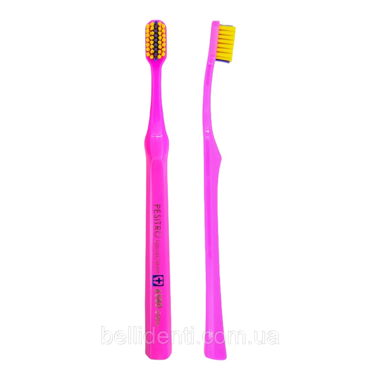 Зубная щетка для брекетов Pesitro Ortho Ultra Soft 6580 (розовая), 1 шт ...