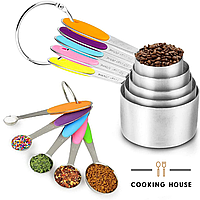 Набор ковшей и мерных ложек Cooking House hotdeal из нержавеющей стали 10шт.