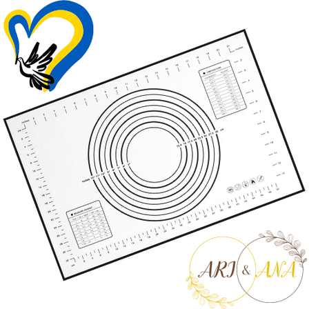 Силіконовий коврик для випікання 60х40см Ari&Ana daymart, фото 1