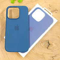 Силиконовый чехол Original Silicone Case with MagSafe Iphone 15 Pro Storm Blue