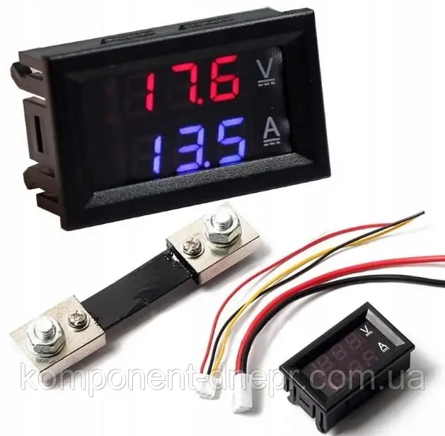 Амперметр-вольтметр цифровий DC 0-100V / 100A, фото 1