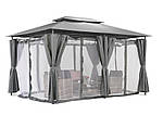 Садовий павільйон Ібіца 3х4м антрацит з москітною сіткою, фото 2