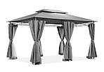 Садовий павільйон Ібіца 3х4м антрацит з москітною сіткою, фото 4