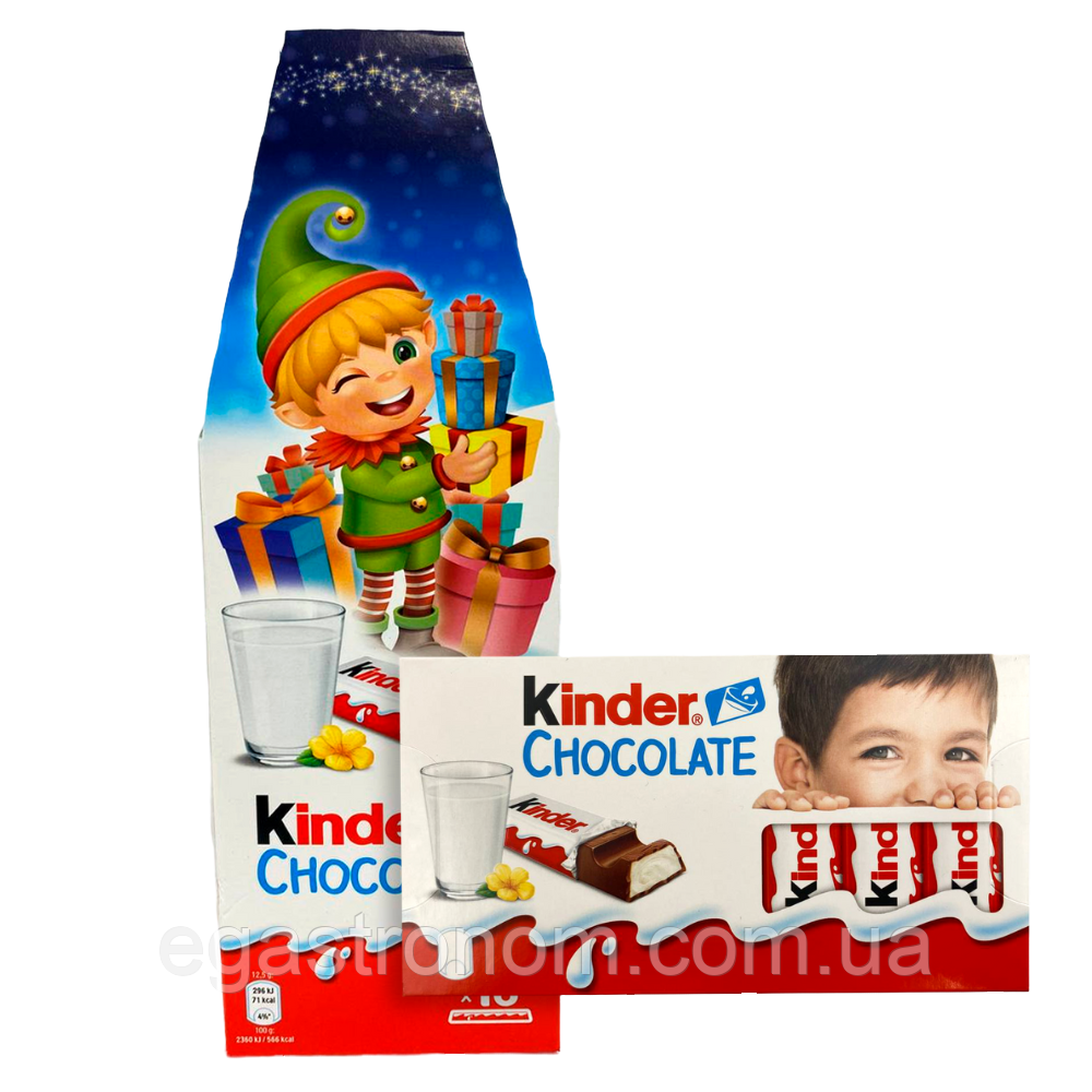 Шоколад молочний Кіндер Kinder 200g 24шт/ящ (Код: 00-00015353)