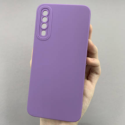Чохол для Samsung Galaxy A50 чохол однотонний із захистом камери на телефон самсунг а50 фіолетовий s2l, фото 1