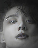 Плед Jungkook BTS_3 Джонгук Айдол кейпоп качественное покрывало с 3D рисунком размер 160х200