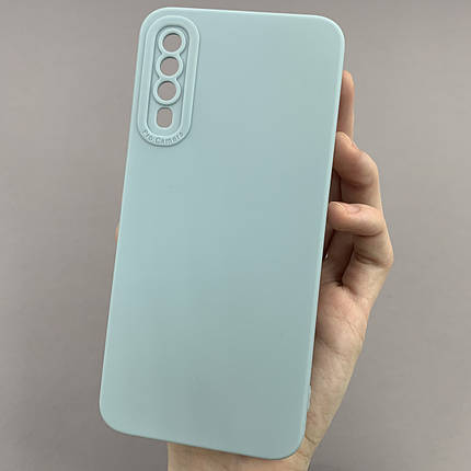 Чохол для Samsung Galaxy A50 чохол однотонний із захистом камери на телефон самсунг а50 блакитний s2l, фото 1