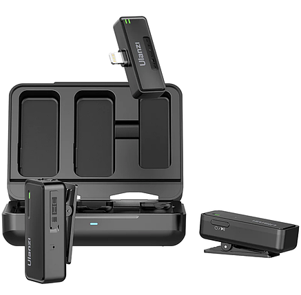 Бездротова мікрофонна система Ulanzi UW-MIC 2.4GHz 2 in 1 для iPhone (Lightning Apple interface), фото 1